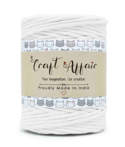 Craft Affair | Single Strand Macrame Cord / Macrame Threads for Wall Hanging, Purse Making, Bag Making