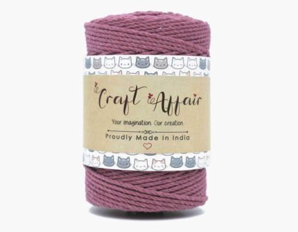 Craft Affair | 3ply Twisted Macrame Cord / Macrame Threads for Wall Hanging, Purse Making, Bag Making