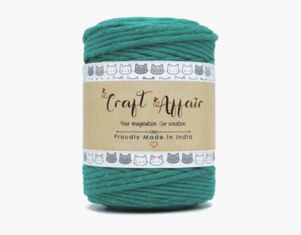 Sea Green - 3 mm Single Strand Macrame Cord | Twisted macrame Cord | Macrame cord | Adikala Craft Store | Art Craft | collection | Projects | DIY | Craft | Craft Making