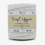 White - 3 mm Twisted Macrame Cord | Twisted macrame Cord | Macrame cord | Adikala Craft Store | Art Craft | collection | Projects | DIY | Craft | Craft Making