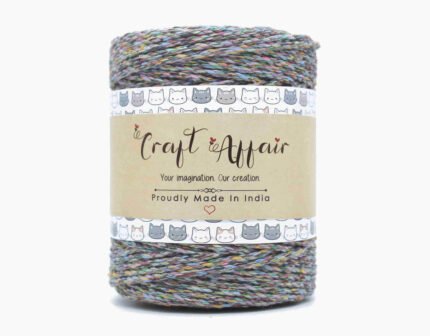 Multi - 3 mm Twisted Macrame Cord | Twisted macrame Cord | Macrame cord | Adikala Craft Store | Art Craft | collection | Projects | DIY | Craft | Craft Making