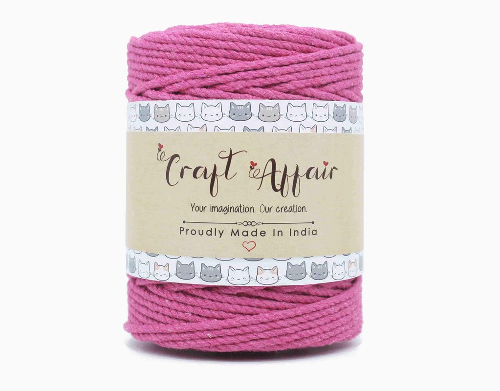 Craft Affair | Manufacture of Macrame cord 3ply Twisted