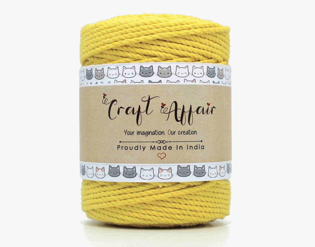 Craft Affair | Manufacture of Macrame cord 3ply Twisted