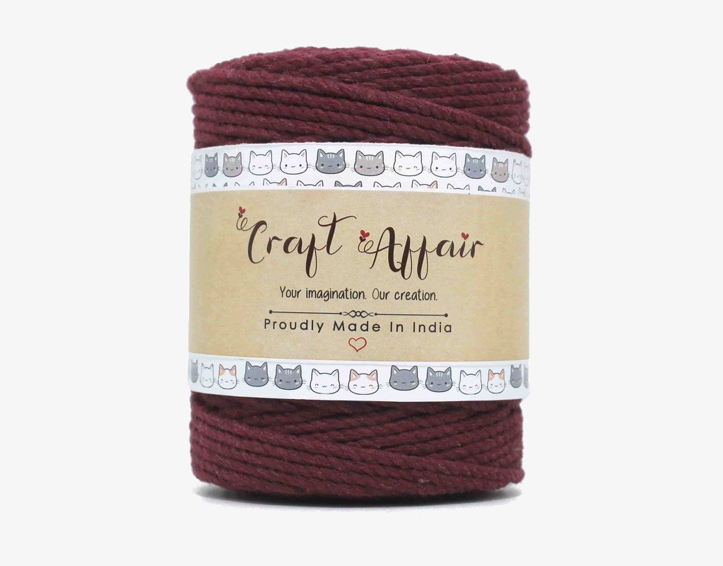 Craft Affair | Manufacture of Macrame cord 3ply Twisted