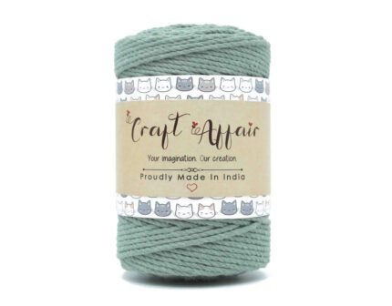 Craft Affair | 3ply Twisted Macrame Cord / Macrame Threads for Wall Hanging, Purse Making, Bag Making