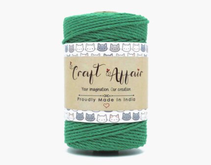 Craft Affair | 3ply Twisted Macrame Cord / Macrame Threads for Wall Hanging, Purse Making, Bag Making