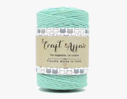 Mint - 2 mm Twisted Macrame Cord | Twisted macrame Cord | Macrame cord | Adikala Craft Store | Art Craft | collection | Projects | DIY | Craft | Craft Making