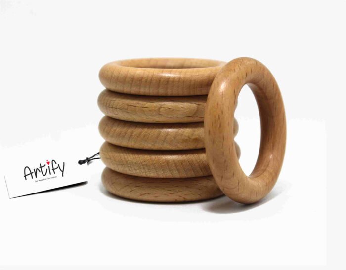 Craft affair | Natural Wooden Rings For Macrame And Craft