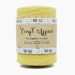 Lemon - 1 mm Single Strand Macrame Cord | Twisted macrame Cord | Macrame cord | Adikala Craft Store | Art Craft | collection | Projects | DIY | Craft | Craft Making