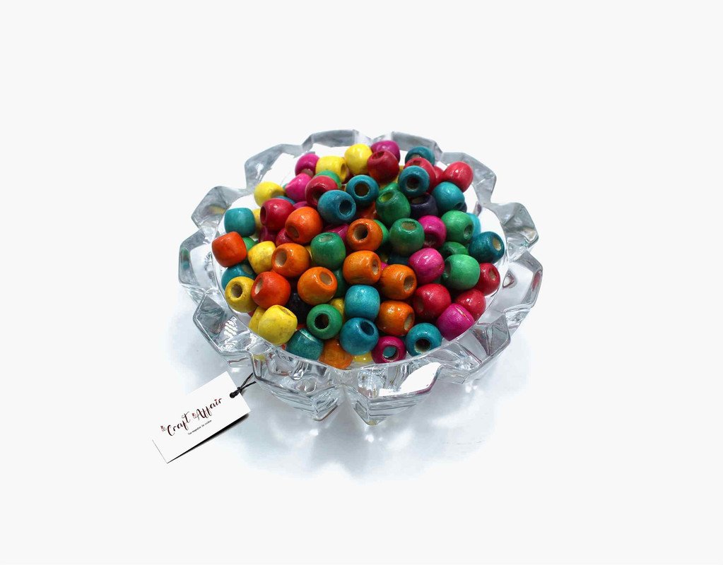 Craft Affair | Wooden multi Color Beads