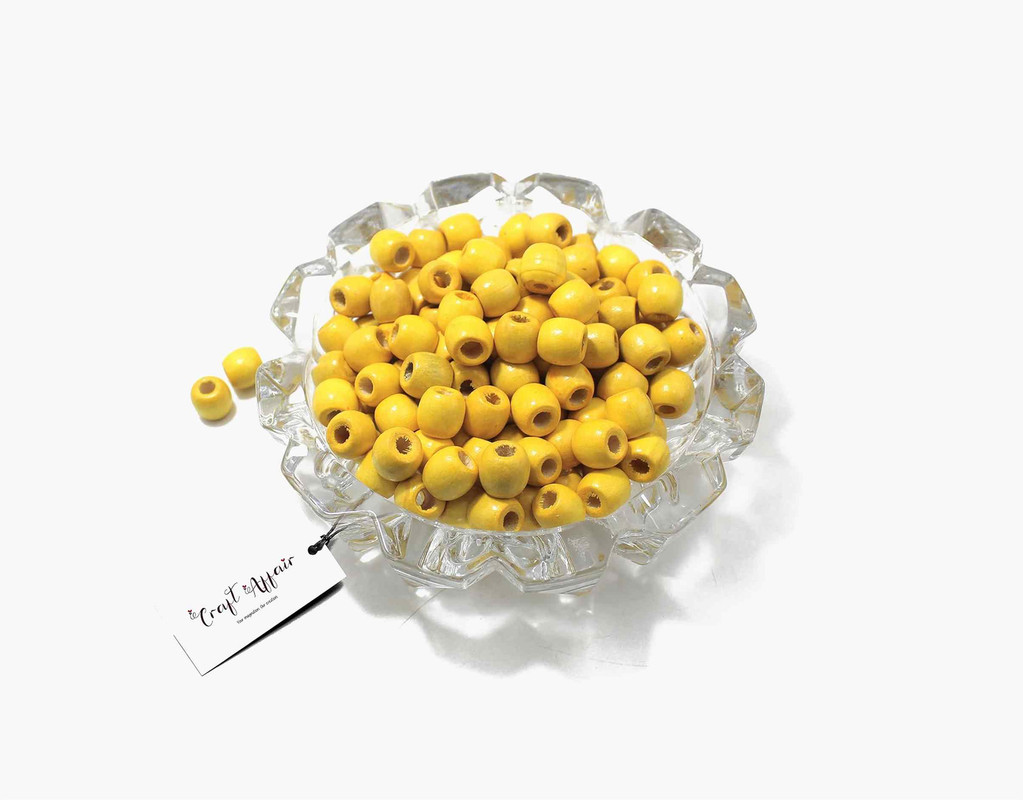 Craft Affair | Wooden Yellow Beads
