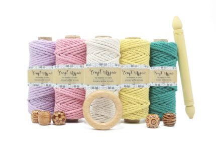 Craft Affair | 3ply Twisted Macrame Kit / Macrame Threads for Wall Hanging, Purse Making, Bag Making