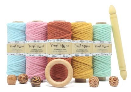 Craft Affair | Single Strand Macrame Kit / Macrame Threads for Wall Hanging, Purse Making, Bag Making