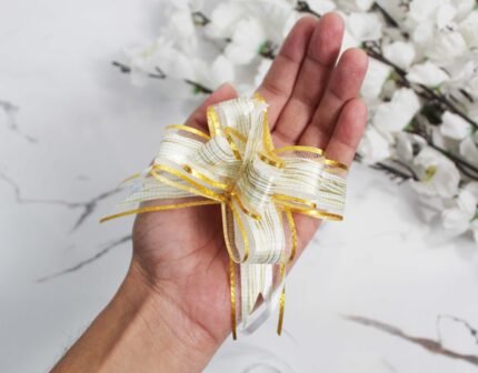 Craft Affair | Flower Ribbon For Gift Packing Golden