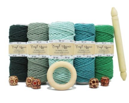 Mint - 3 mm Twisted Macrame Cord | Twisted macrame Cord | Macrame cord | Macrame Combo | Adikala Craft Store | Art Craft | collection | Projects | DIY | Craft | Craft Making