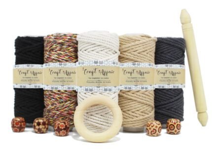 Craft Affair | 3ply Twisted Macrame Kit / Macrame Threads for Wall Hanging, Purse Making, Bag Making