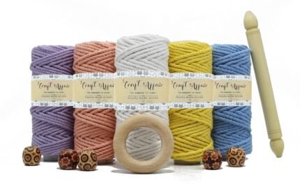 Craft Affair | 3ply Twisted Macrame Kit / Macrame Threads for Wall Hanging, Purse Making, Bag Making