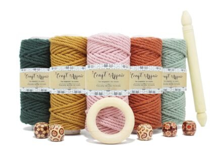 Craft Affair | 3ply Twisted Macrame Kit / Macrame Threads for Wall Hanging, Purse Making, Bag Making