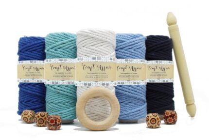 Craft Affair | 3ply Twisted Macrame Kit / Macrame Threads for Wall Hanging, Purse Making, Bag Making