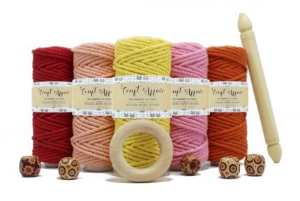 Craft Affair | 3ply Twisted Macrame Kit / Macrame Threads for Wall Hanging, Purse Making, Bag Making