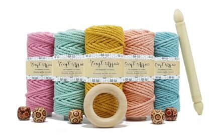 Craft Affair | 3ply Twisted Macrame Kit / Macrame Threads for Wall Hanging, Purse Making, Bag Making