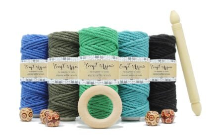 Craft Affair | 3ply Twisted Macrame Kit / Macrame Threads for Wall Hanging, Purse Making, Bag Making