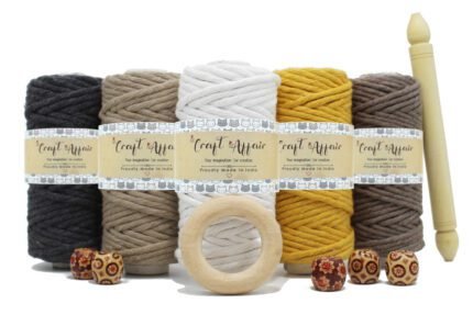 Craft Affair | Single Strand Macrame Kit / Macrame Threads for Wall Hanging, Purse Making, Bag Making