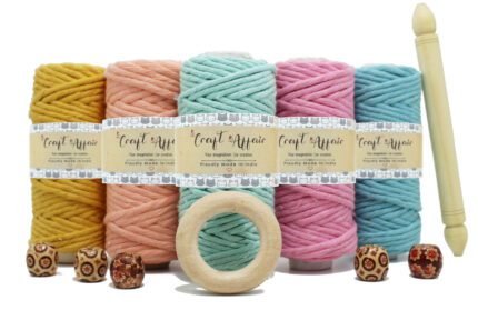 Craft Affair | Single Strand Macrame Kit / Macrame Threads for Wall Hanging, Purse Making, Bag Making