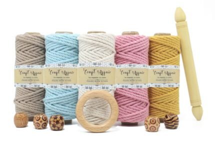 Craft Affair | 3ply Twisted Macrame Kit / Macrame Threads for Wall Hanging, Purse Making, Bag Making