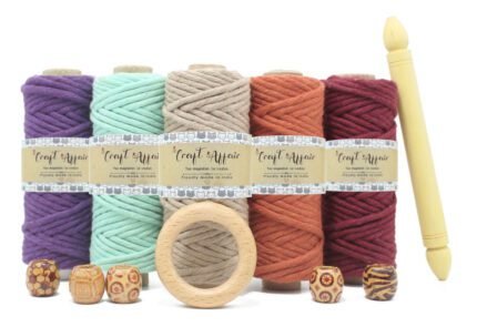 Craft Affair | Single Strand Macrame Kit / Macrame Threads for Wall Hanging, Purse Making, Bag Making