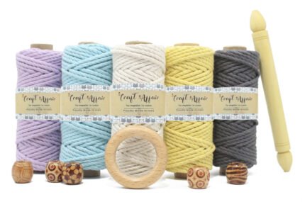 Craft Affair | 3ply Twisted Macrame Kit / Macrame Threads for Wall Hanging, Purse Making, Bag Making