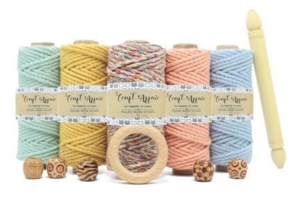 Multi - 3 mm Twisted Macrame Cord | Twisted macrame Cord | Macrame cord | Macrame Combo | Adikala Craft Store | Art Craft | collection | Projects | DIY | Craft | Craft Making