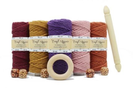 Craft Affair | 3ply Twisted Macrame Kit / Macrame Threads for Wall Hanging, Purse Making, Bag Making