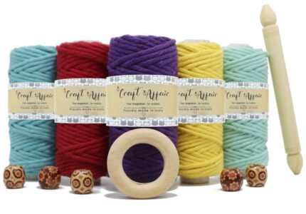 Craft Affair | Single Strand Macrame Kit / Macrame Threads for Wall Hanging, Purse Making, Bag Making