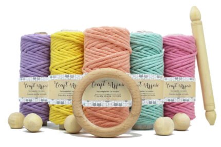 Craft Affair | Single Strand Macrame Kit / Macrame Threads for Wall Hanging, Purse Making, Bag Making