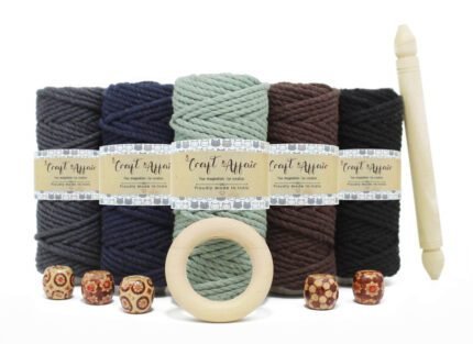 Craft Affair | 3ply Twisted Macrame Kit / Macrame Threads for Wall Hanging, Purse Making, Bag Making