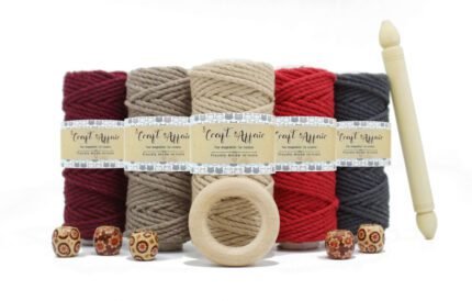 Craft Affair | 3ply Twisted Macrame Kit / Macrame Threads for Wall Hanging, Purse Making, Bag Making