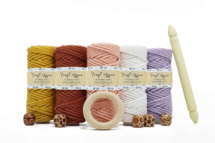 Craft Affair | 3ply Twisted Macrame Kit / Macrame Threads for Wall Hanging, Purse Making, Bag Making