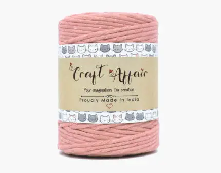 Craft Affair | Single Strand / Single ply Macrame Cord / Macrame Threads for Wall Hanging, Purse Making, Bag Making