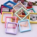 3D Floating Display (9x9cm) Case Jewelry storage box (Assorted Color)