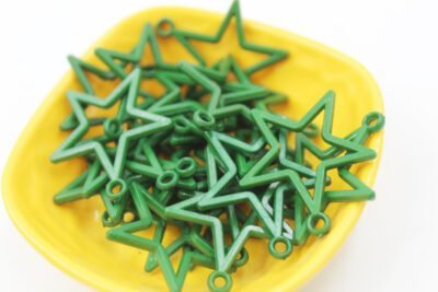 Light weight Plastic star hoops-3cm – Craft Accessories - Image 2