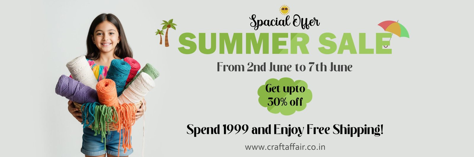 Home Page 2 Craft Affair | Summer sale on craft items and macrame cords