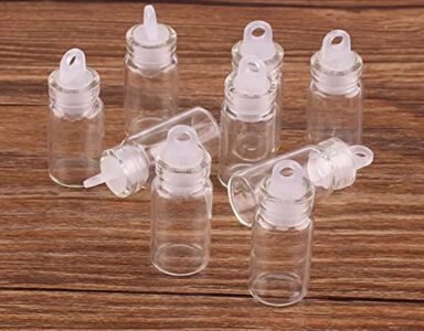 Transparent Tiny (22mm) wish bottle with Cork Stopper 1ml  Mini Containers