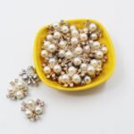 Stone White Flower (20mm) For Jewelry Making