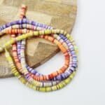 6mm soft clay Fimo Beads (13inch length, 300-350pcs) For Jewelry Making