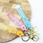 Colorful Keychain Straps (6.5inch) Hand Strap, and Trendy Design for DIY Craft Projects