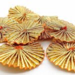 Golden Gotta Patti Flower (3cm) For Decoration and Craft Making