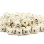 Alphabet Beads wooden (5mm) For Bracelet Making Kit - Image 2