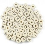 Alphabet Beads wooden (5mm) For Bracelet Making Kit - Image 3