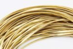Golden Leather Cord (2mm, 20 Meter) for Bag Making, Purse Making, Jewellery Making and Crafting - Image 2